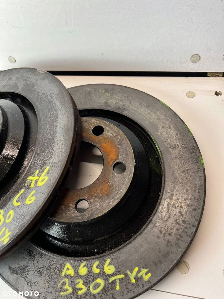 Tarcza hamulca tylnego 330mm Audi A6 S6 C6 4F 2010 TYŁ KOMPLET - 3