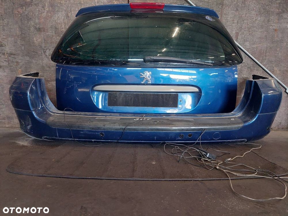 KOMPLETNY TYŁ PEUGEOT 307 I SW KOMBI EGED KLAPA ZDERZAK TYŁ LAMPY - 5