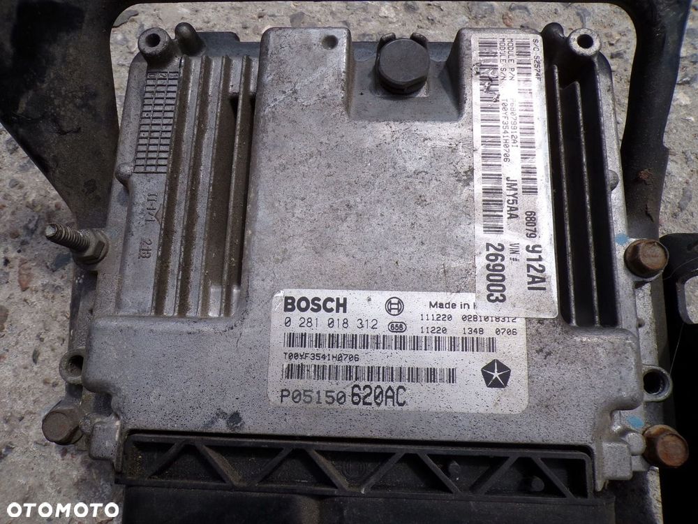 KOMPUTER SILNIKA ECU STEROWNIK FIAT FREEMONT 2.0 MJ 0281018312 P05150620AC - 1