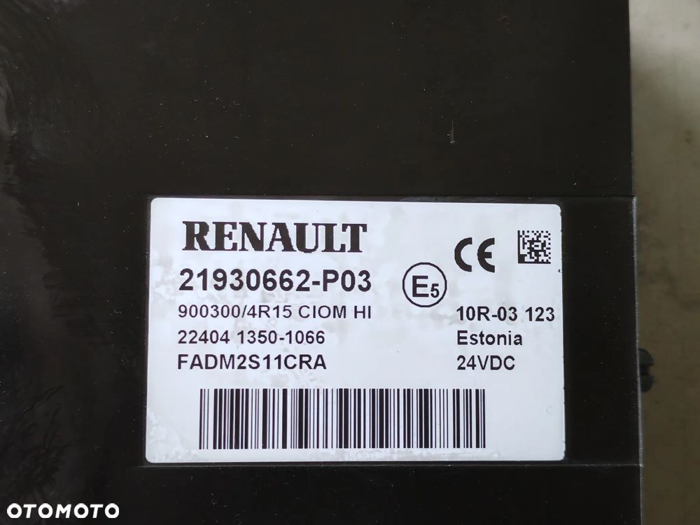 STEROWNIK KASETA CIOM RENAULT RANGE GAMA T C K 21930662 P03 - 3