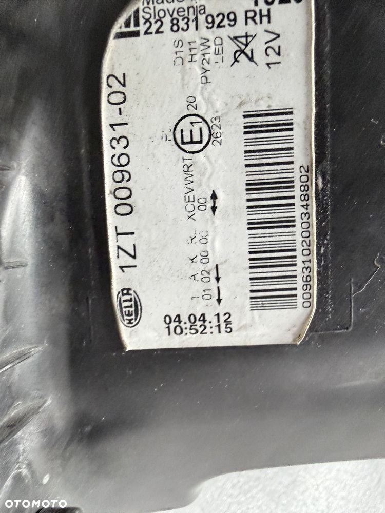 Lampa przedna prawa Opel Insignia A Bi xenon led 1ZT00963102 - 5