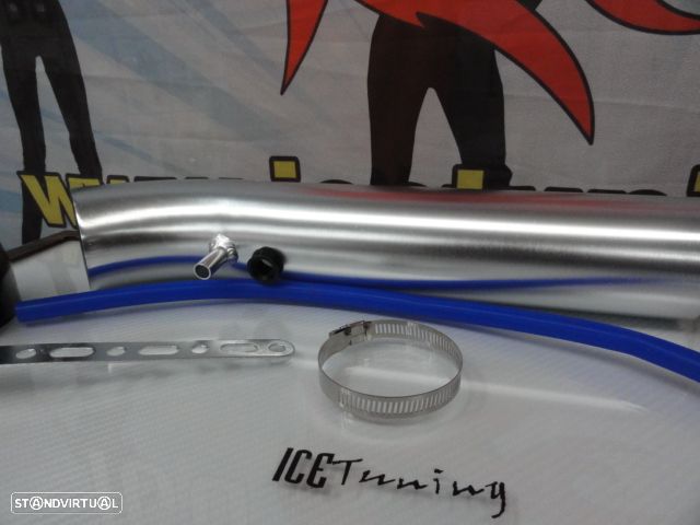 Kit admissão direta com tubo em alumínio + filtro de ar para Honda civic 92-00 (EG, EH, EJ, EK) - 11