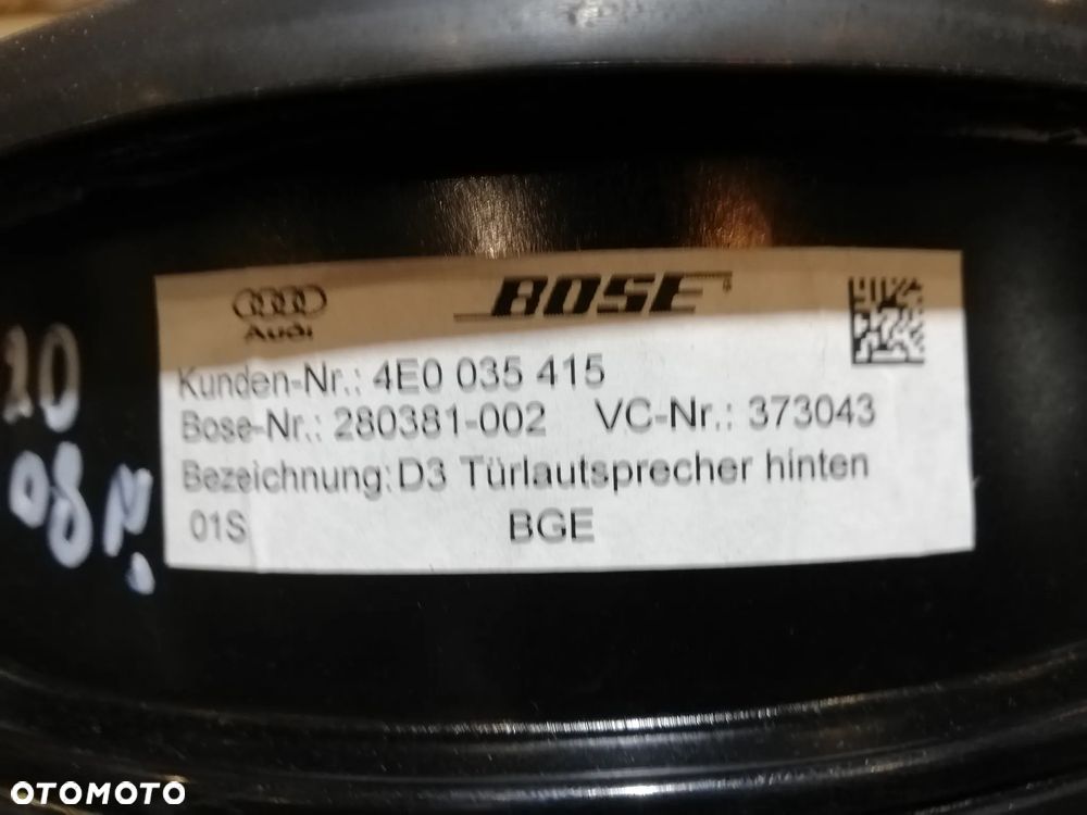 GŁOŚNIKI AUDI A8 D3 4E0035415 - 4