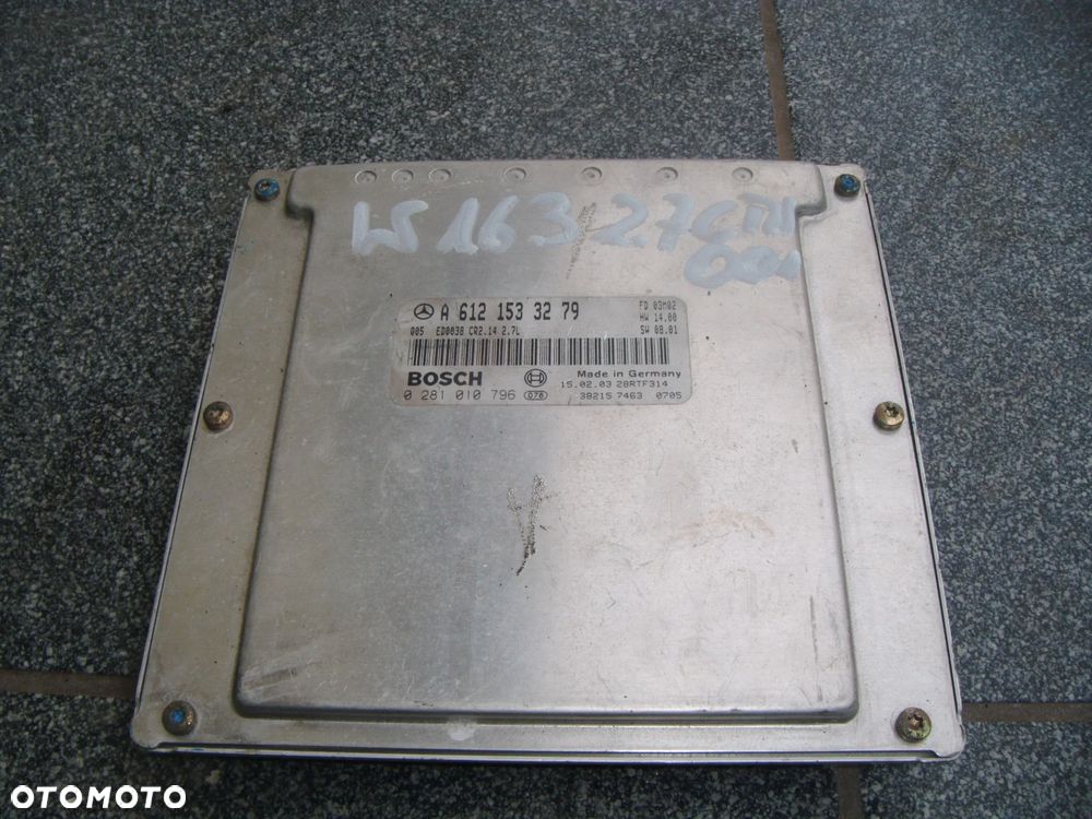 mercedes ML w163 2.7 cdi komputer- sterownik silnika 6113846644 - 1