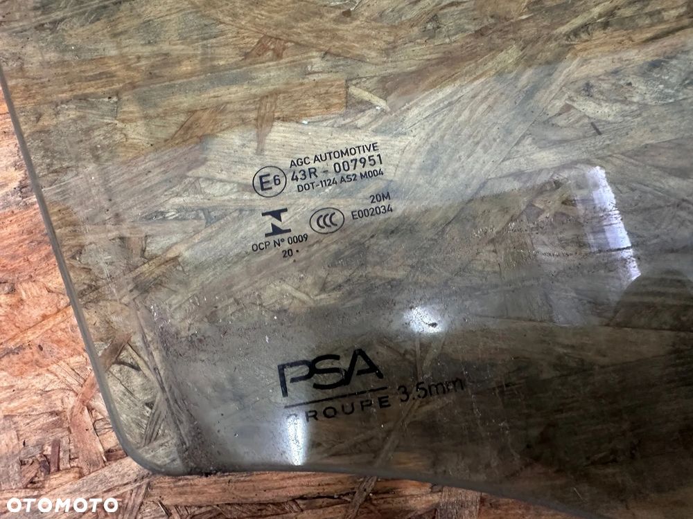 OPEL CORSA F 5D SZYBA BOCZNA PRAWY PRZÓD 43R-007951 EUROPA - 2