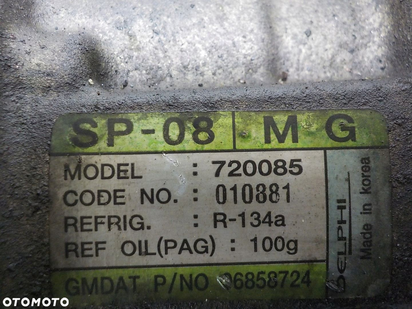 CHEVROLET MATIZ II SPRĘŻARKA POMPA KLIMATYZACJI 720085 - 4