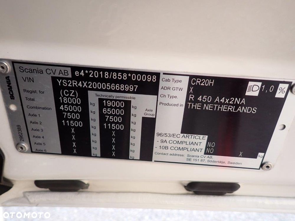 Scania R450 / RETARDER / KLIMA POSTOJOWA - 19