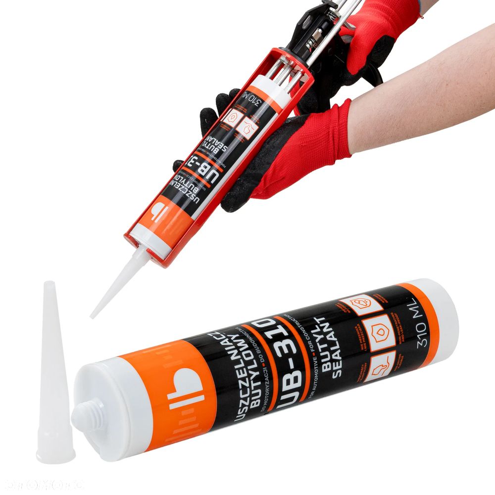 Szary uszczelniacz butylowy Bitmat UB-310 karoseria dach 310ml - 1