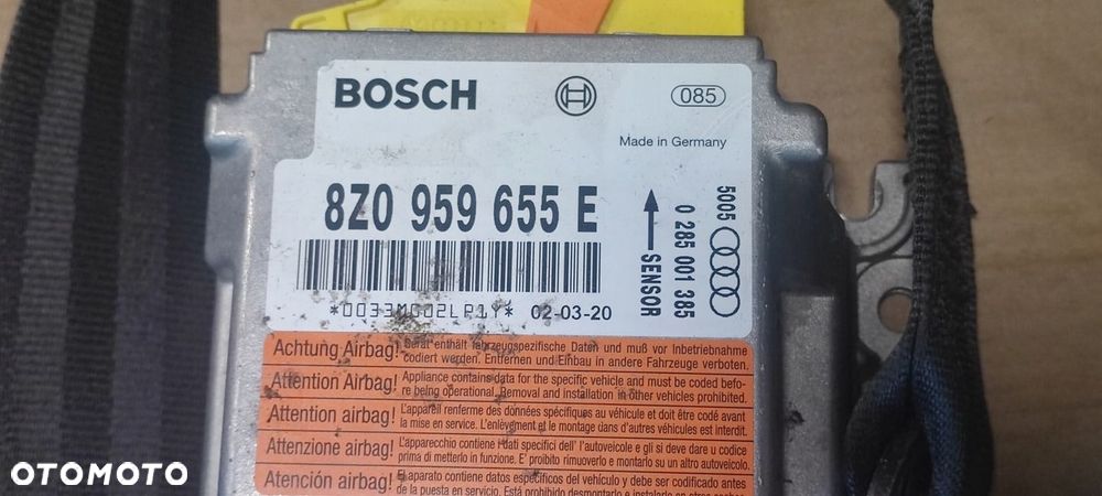 AUDI A2 PODUSZKA AIRBAG KIEROWCY PASAŻERA PASY SENSOR - KOMPLET - 4