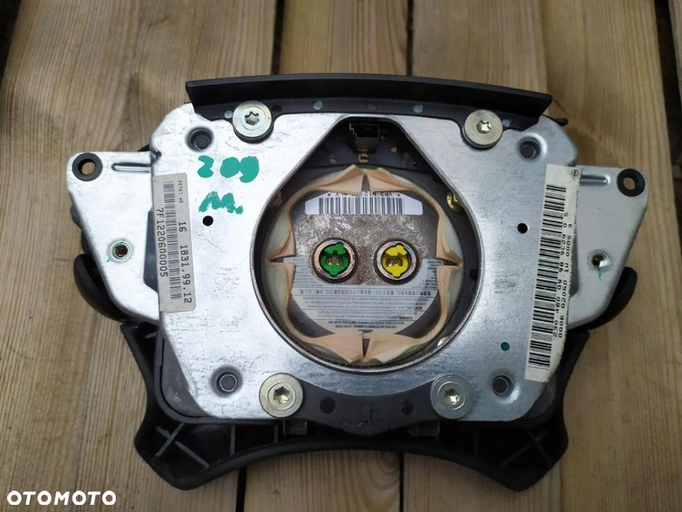 MERCEDES W209 CLK W211 LIFT W219 CLS PODUSZKA AIRBAG KIEROWNICY SKÓRZANA IGŁA - 8