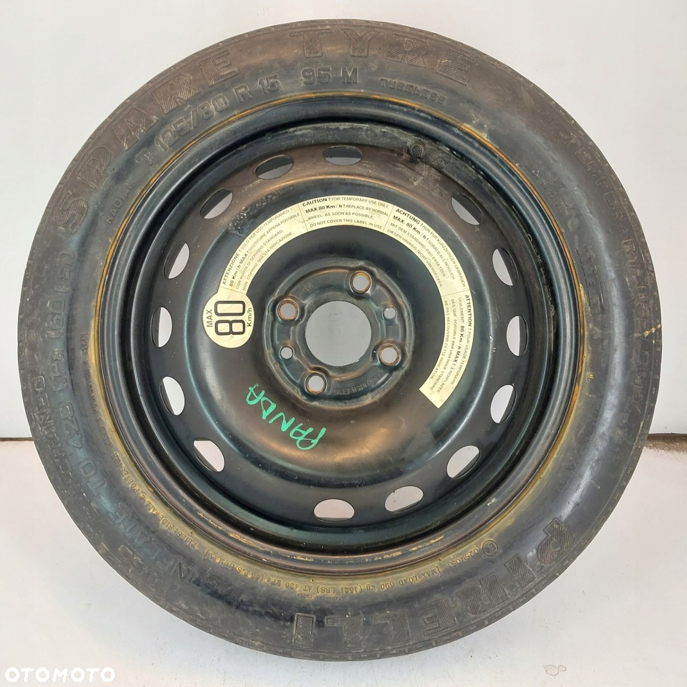 Koło dojazdowe Dojazdówka 15 4x98 Fiat 500 125/80R15 B1448 - 1