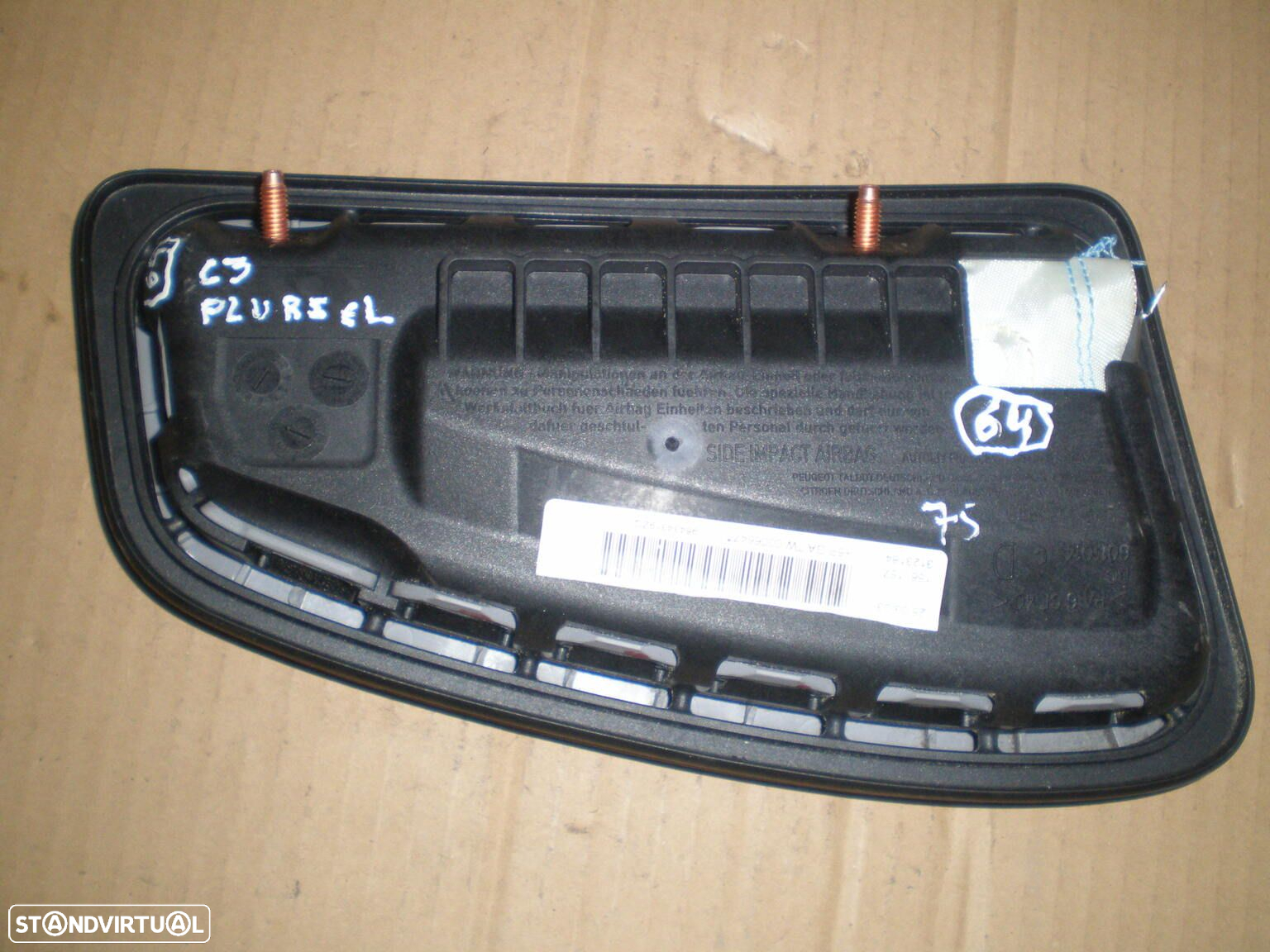 Airbag Banco 96434319ZQ CITROEN C3 PLURIEL 2003 DRT - 2