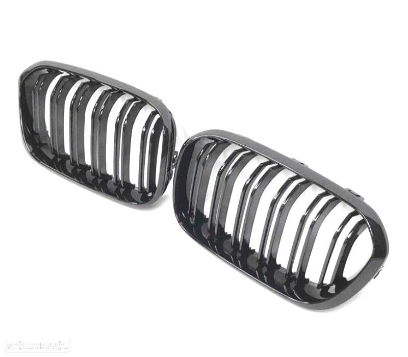 GRELHA FRONTAL BMW F20 F21 LCI 15-19 LOOK M1 PRETO BRILHANTE - 3