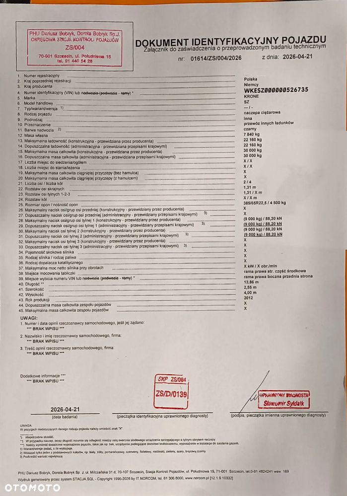 Krone SZ | Dwuosiowa | Dry Liner | Kontenerowa - 19