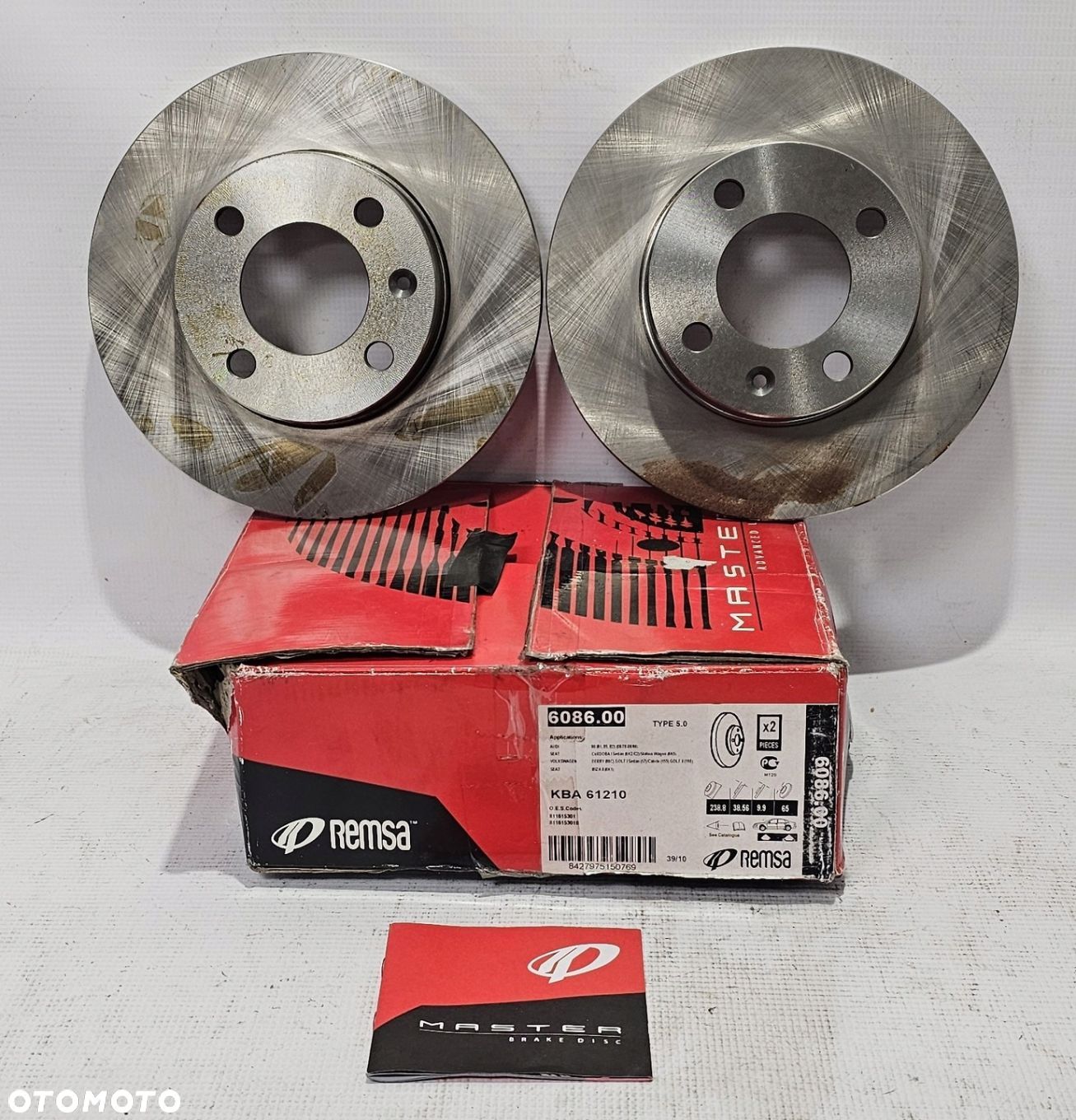 2x NOWA TARCZA HAMULCOWA PRZÓD VOLKSWAGEN / SEAT / AUDI - 6086.00 - 1