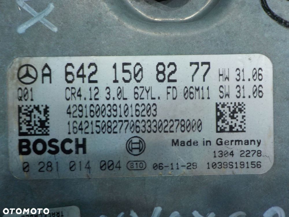 MERCEDES CLS W219 3.0 CDI 07r COUPE sterownik komputer silnika A6421508277 - 6