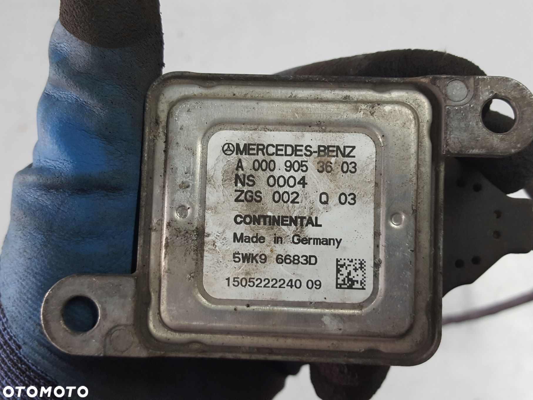 MERCEDES E KLASA W212 LIFT 12-16r 2.2 CDI SONDA CZUJNIK NOX A0009053603 - 2