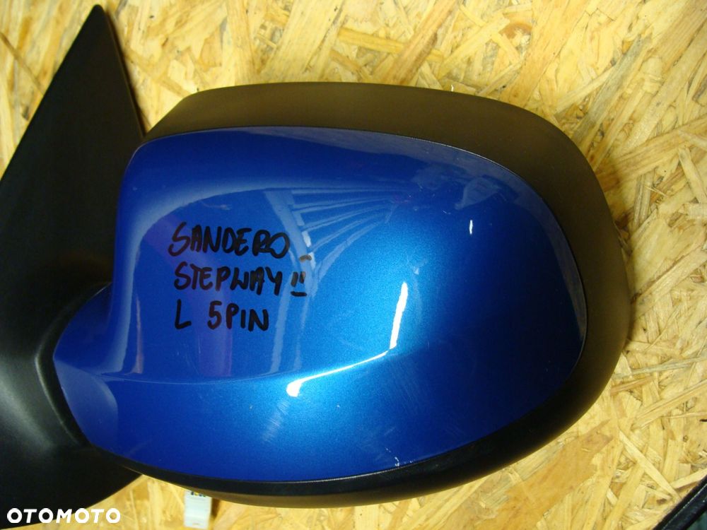 lusterko lewe dacia sandero stepway ii 5 pin europa - 2