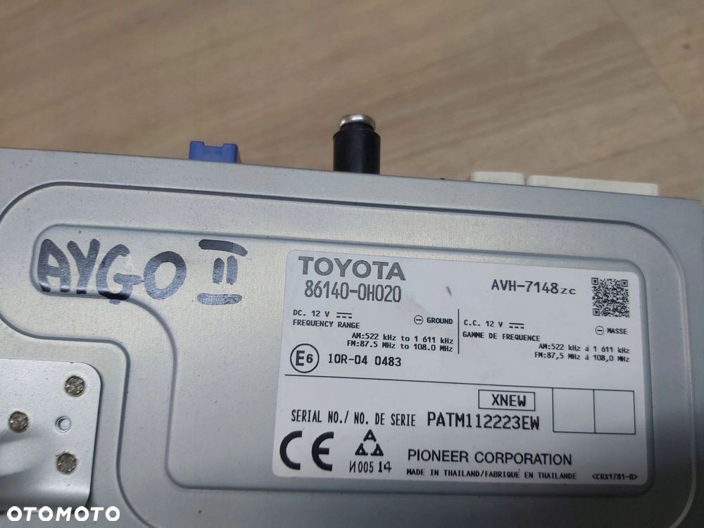 Toyota AYGO II radio nawigacja Peugeot 108 Citroen 86140-0H020 - 13