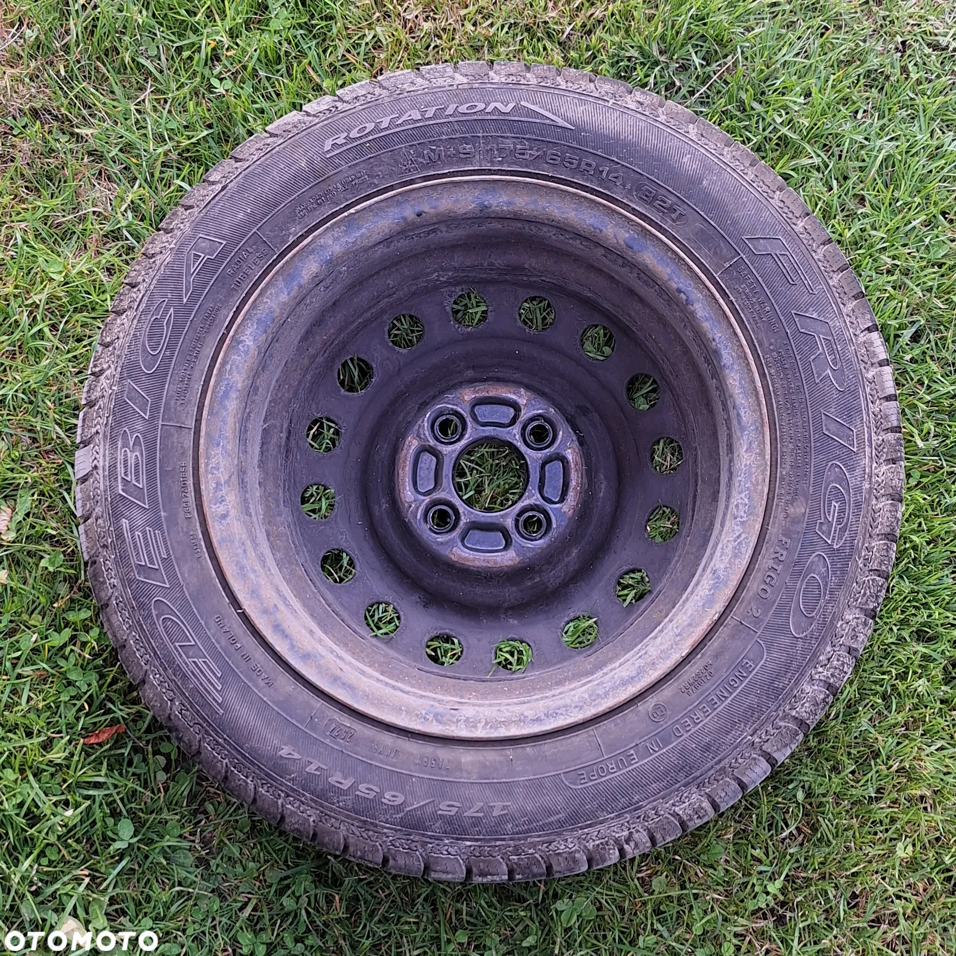 Komplet 4x Opony DĘBICA Frigo 2 175/65R14 z felgami ZIMOWE prawie NOWE pasujące do Toyota Corolla - 2