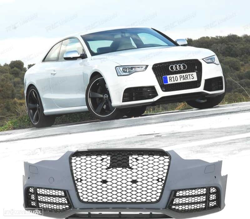 PARA-CHOQUES AUDI A5 8T LOOK RS5 12-16 PDC + LIP SPOILER FRONTAL - 1