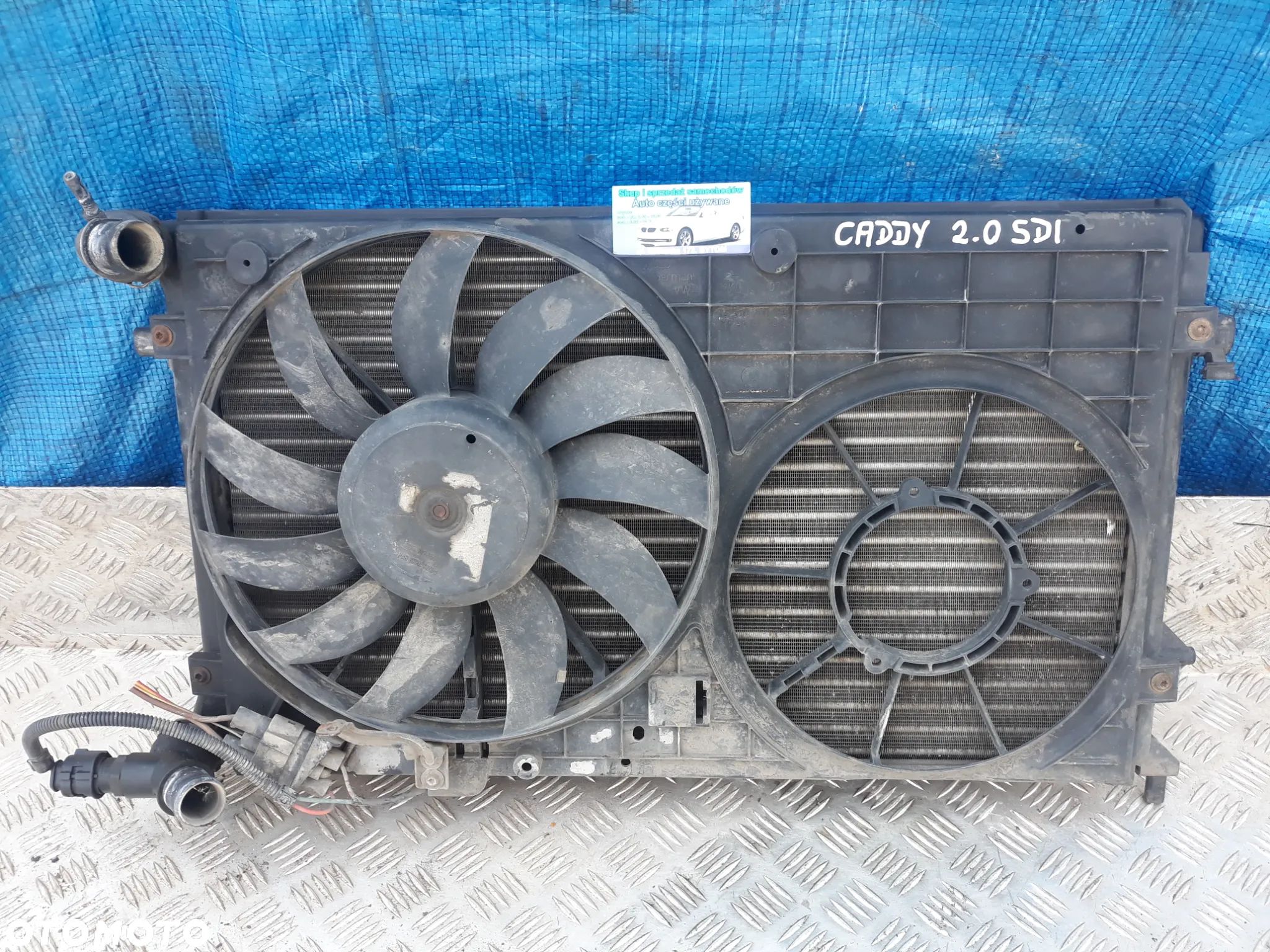 CHŁODNICA VOLKSWAGEN CADDY III 2K  2,0 SDI/TDI  2005r  1K0121207T - 1