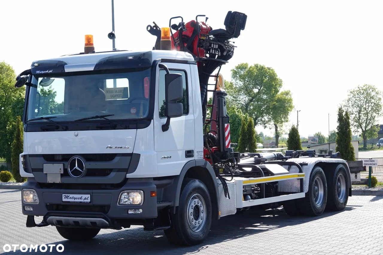 Mercedes-Benz ACTROS 2644 / 6x4 / HAKOWIEC + HDS PALFINGER EPSILON M120Z82 /  SIODEŁKO / MAX UDŹWIG 3 540 KG / EPS + SPRZĘGŁO / SPROWADZONY - 16