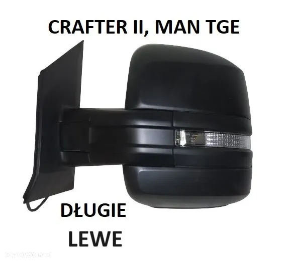 VW CRAFTER II 2, MAN TGE 17- DŁUGIE, KRÓTKIE LEWE, PRAWE 6 PIN ANTENA EUROPA