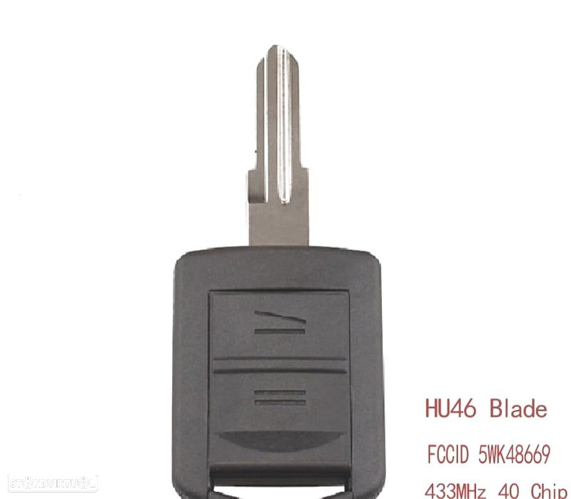 CHAVES COMPLETA HU46 PARA OPEL AGILA MERIVA ASTRA CORSA C COMBO TIGRA VECTRA - 3