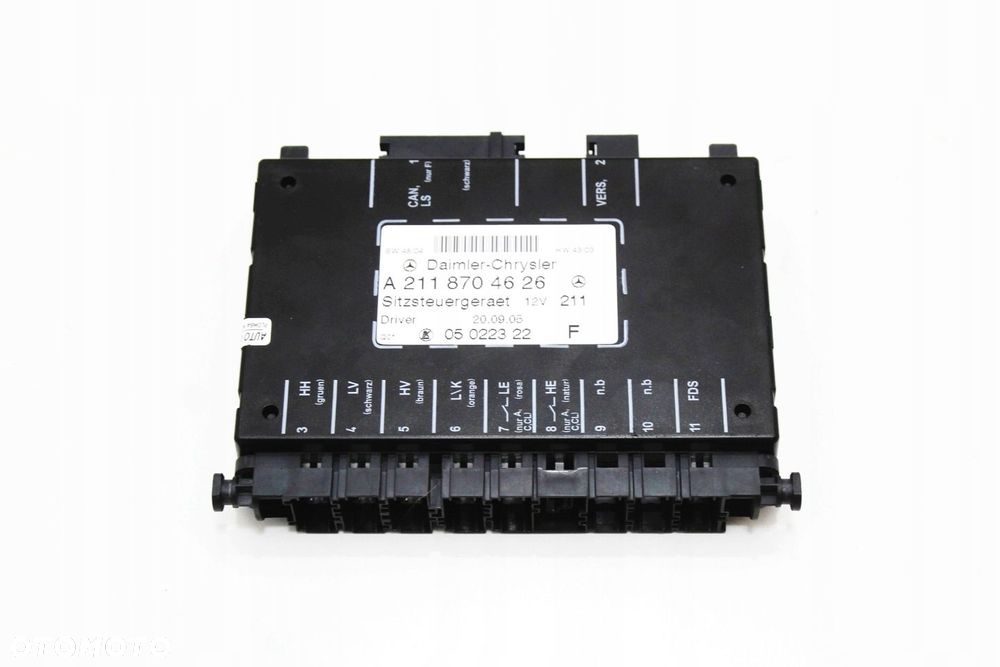 Moduł fotela lewego sterownik OE Mercedes CLK W209 C209 Lift A2118704626 - 1