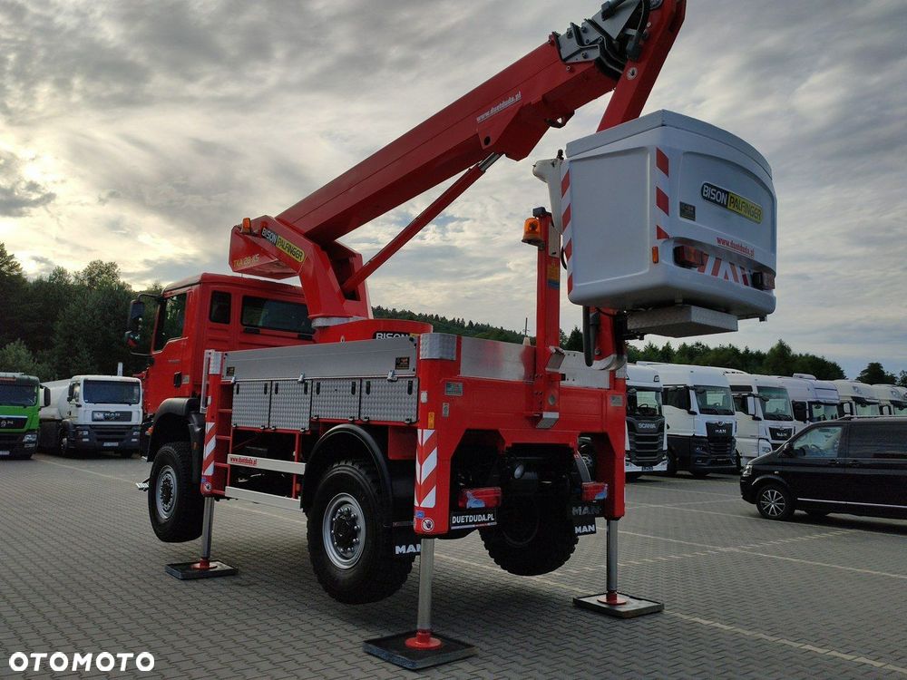 MAN TGM 18.280 4x4 Zwyżka Bison Palfinger TKA 28 Podnośnik Koszowy - 37