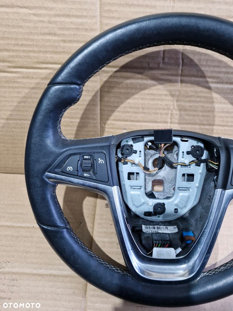 Kierownica skórzana skora Opel Astra J IV Mokka Meriva B multi podgrzewana - 4