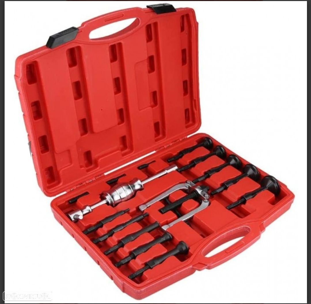 Kit saca extrator rolamentos universal 8 a 58mm - 16 peças - 1