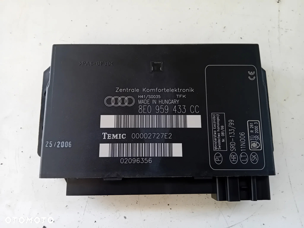 MODUŁ KOMFORTU AUDI A4 B6 8E0959433CC
