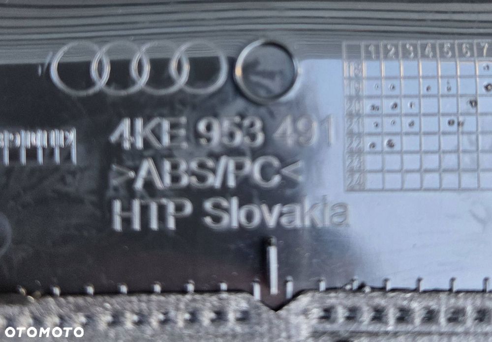 audi q8 e-tron 4ke osłona obudowa kolumny kierowniczej 4ke953491 - 4