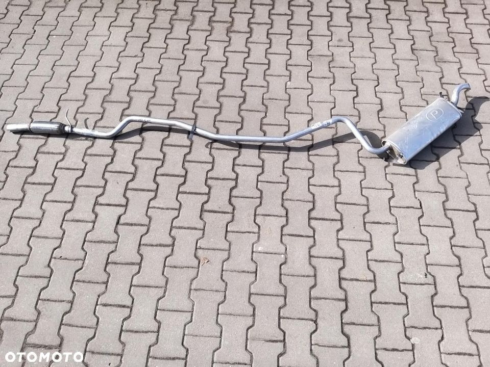 TŁUMIK KOŃCOWY+RURA ŚRODKOWA  FIAT SEICENTO (komplet wersja 14cm). - 1