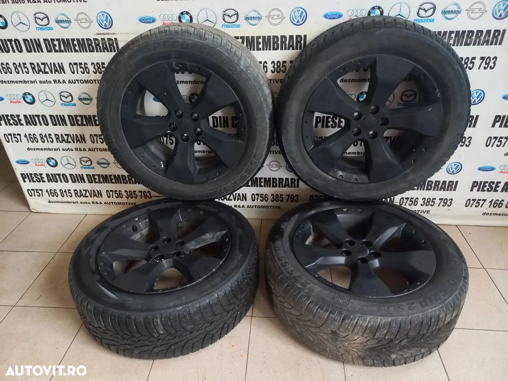 Set Jante Aluminiu Cu Anvelope Subaru Forester 1997-1998-1999-2000-2001-2002-2003-2004-2005-2006-2007-2008-2009-2010-2011-2012-2013-2014-2015-2016-2017-2018-2019-2020-2021-2022-2023-2024 5x100 Dimensiune 225/55R17 Anvelope Semperit M+S Stare Buna - Dezmembrari Arad - 4