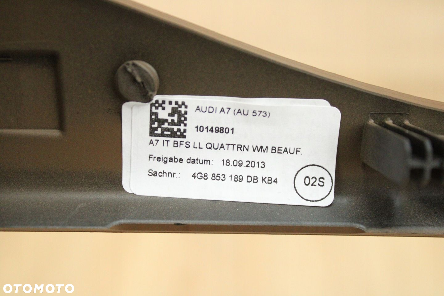 ORYGINALNA LISTWA DEKOR DESKI KONSOLI AUDI A7 C7 LIFT 4G8853189DB 32km KB4 - 10