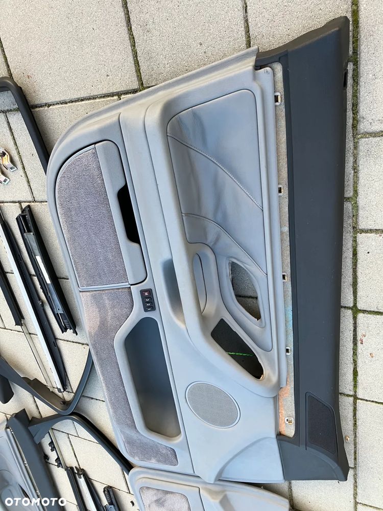 BOCZKI DRZWI BMW E38 PRZED LIFT WERSJA KRÓTKA ROLETKI ROLETY TRÓJKĄTY ZESTAW RARYTAS - 24