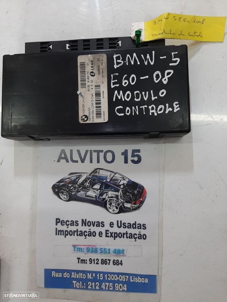 módulo de controle BMW 5 E60  ref:  61359186170 01 - 1