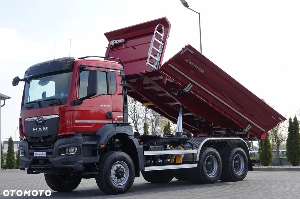 MAN TGS 33.480 / 6X6 / WYWROTKA 3 STRONNA / BORDMATIC / KH KIPPER / AUTOMAT / HARDOX  / BOGATA OPCJA / FABRYCZNIE NOWY / 2026 - 2