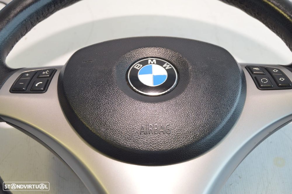 VOLANTE GUIADOR COMPLETO BMW SERIE 3 E90 3 SERIE 3 E91 E92 E93 X1 E84 SERIE 1 E81 E82 E87 E88 PELE AIRBAG COMANDOS MULTIFUNÇÕES CONTROLO - 9