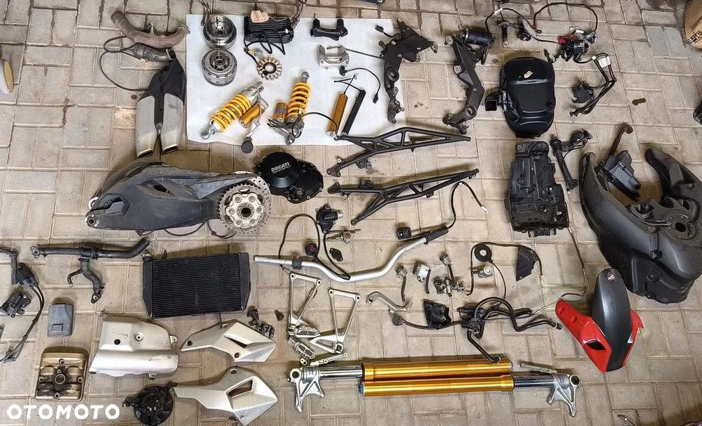 DUCATI MULTISTRADA 1200 Lagi Zawieszenie OHLINSPÓŁKA CHŁODNICA KIEROWNICA OSŁONA WAHACZ SET