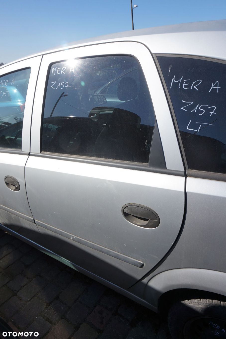 DRZWI TYLNE LEWE MERIVA A Z157  SREBRNY OPEL 2003-2005 - 1