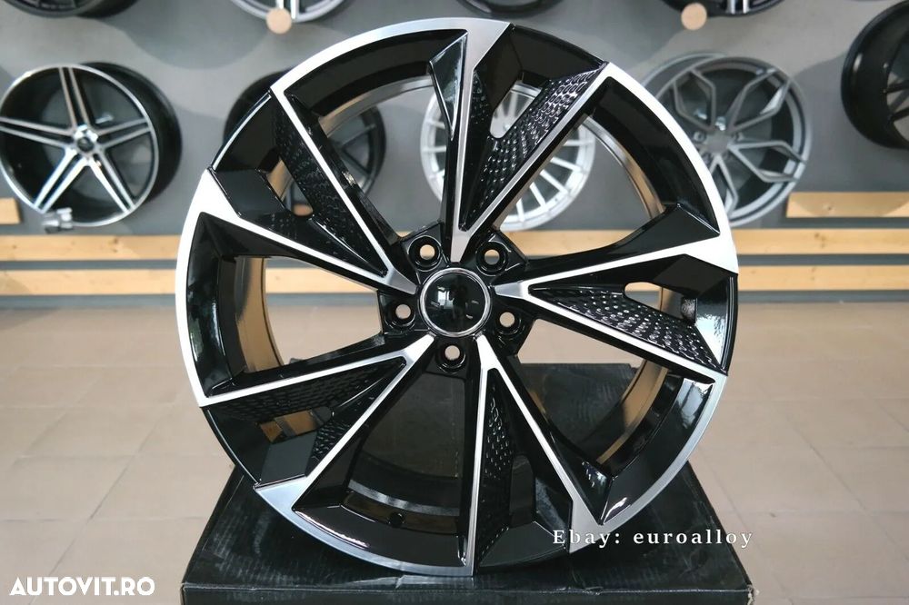 Jante AUDI A6 A7 A8 Q3 Q5 Q7 Q8 22 R22 Black Machined Face - 4