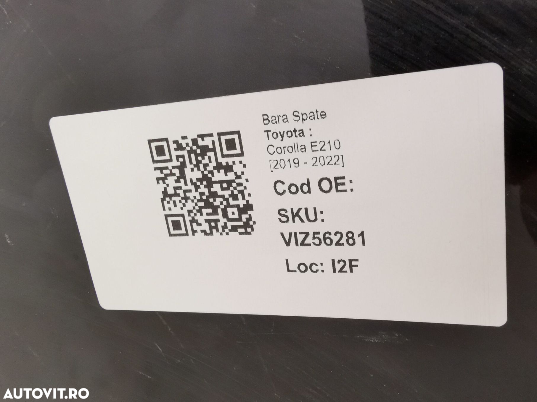 Bara Spate sedan Toyota  Corolla E210 [2019 - 2022] Originala In Stare - 8