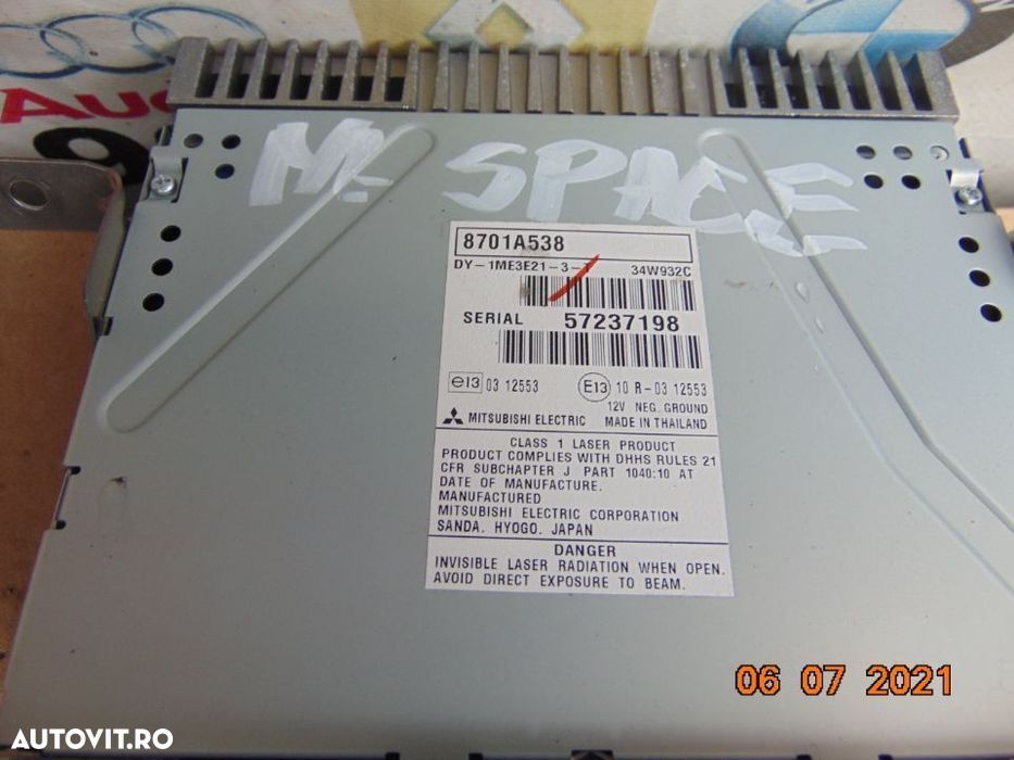 CD Player mitsubishi Space Star 2015 radio cd original - 2