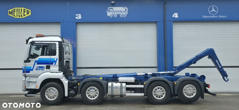MAN TGS 35.460 8x2 hakowiec MEILLER RK 20.70 TS kontener 7m - 8