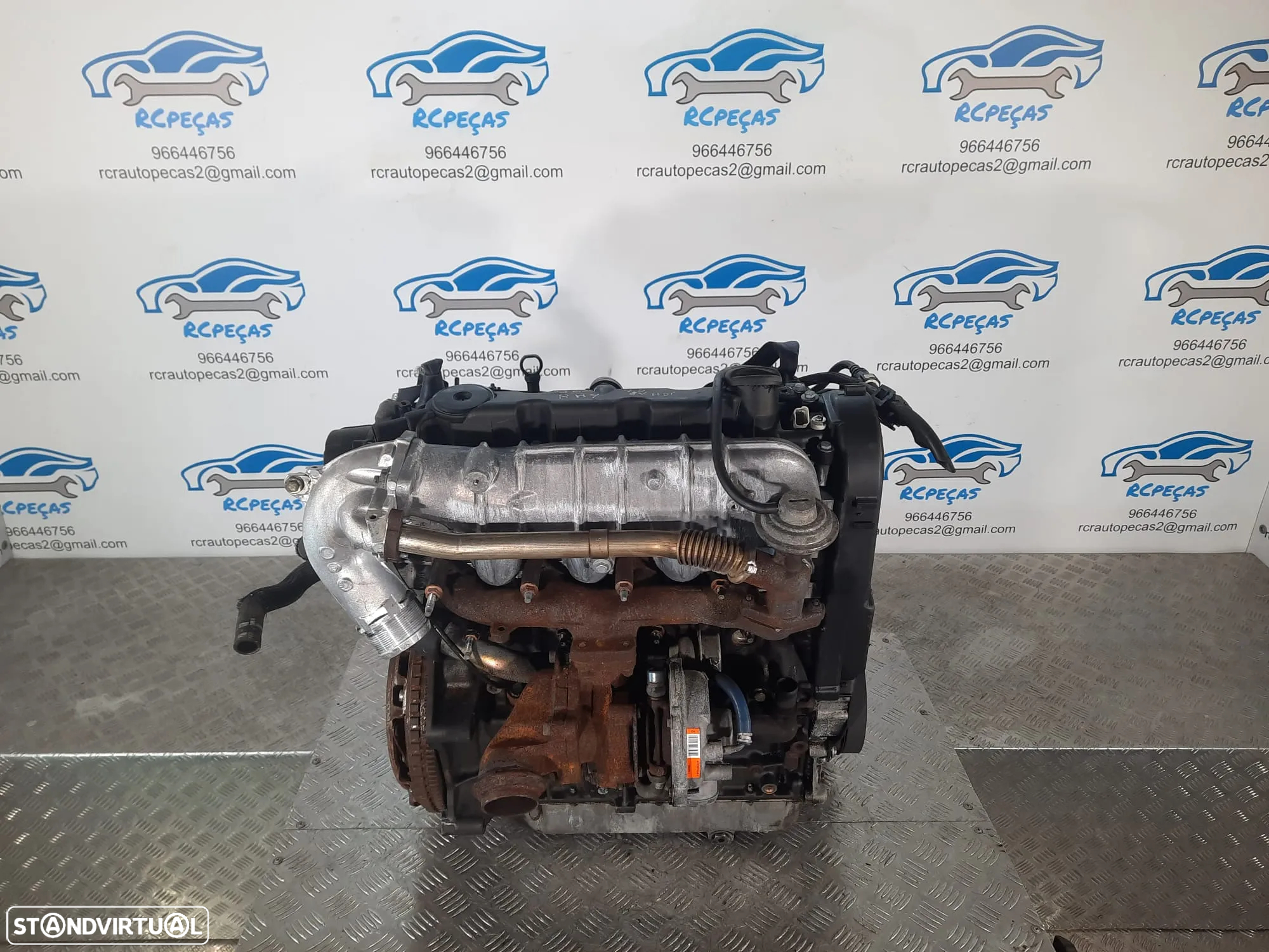 .Motor Completo RHY 2.0 Hdi 8v 90cv PSA Citroen Peugeot Injeção Siemens - 4