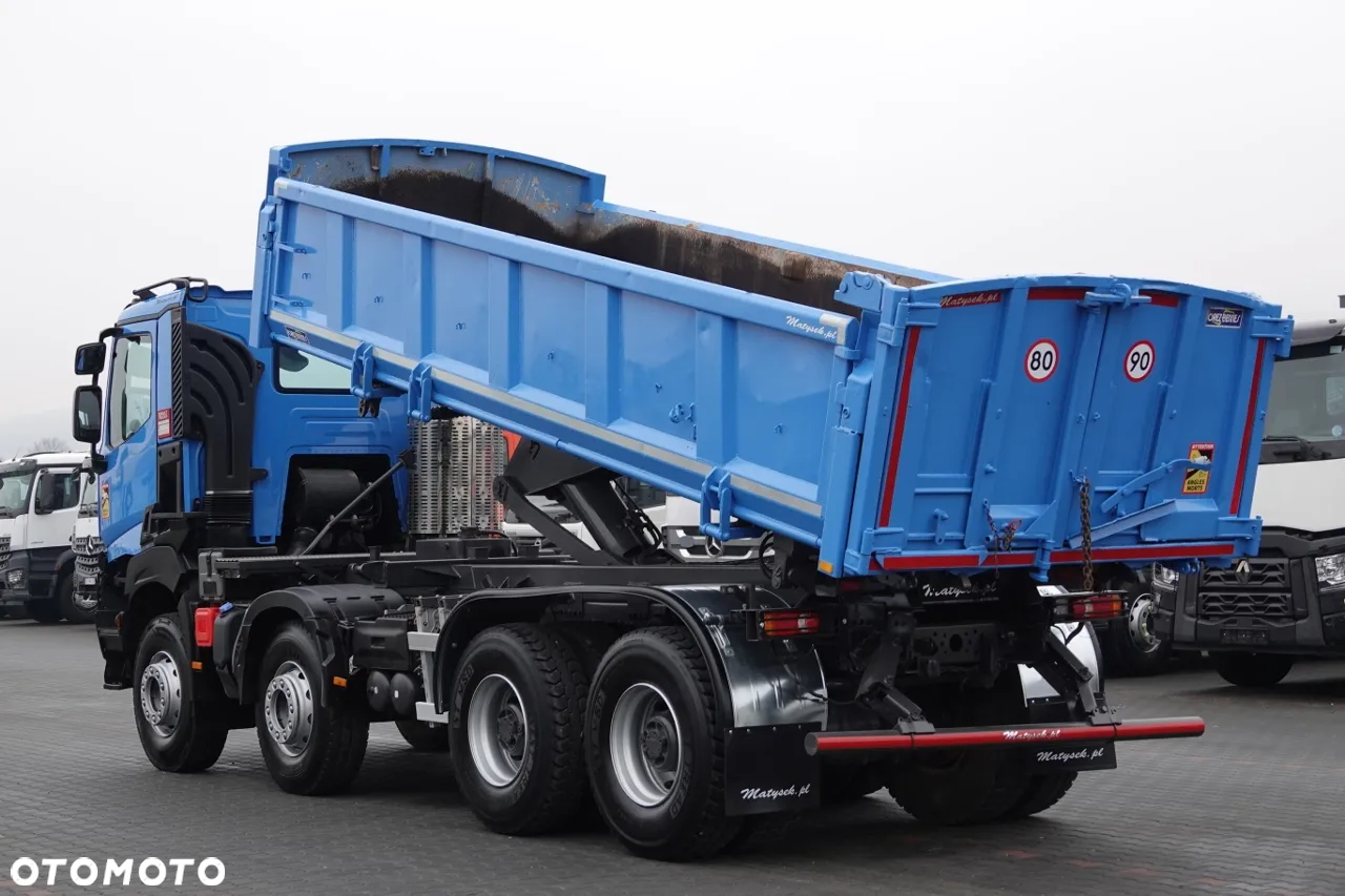 Renault K 460 / 8x4 / WYWROTKA / HYDROBURTA / BORDMATIC / EURO 6 - 2
